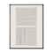 Designart - Minimal Geometric Lines And Squares IV - Modern Canvas Wall Art Print in Black Frame